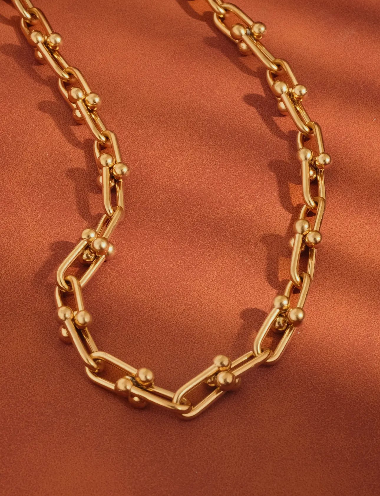 Denise Ball Link Chain Necklace - Non-Tarnish