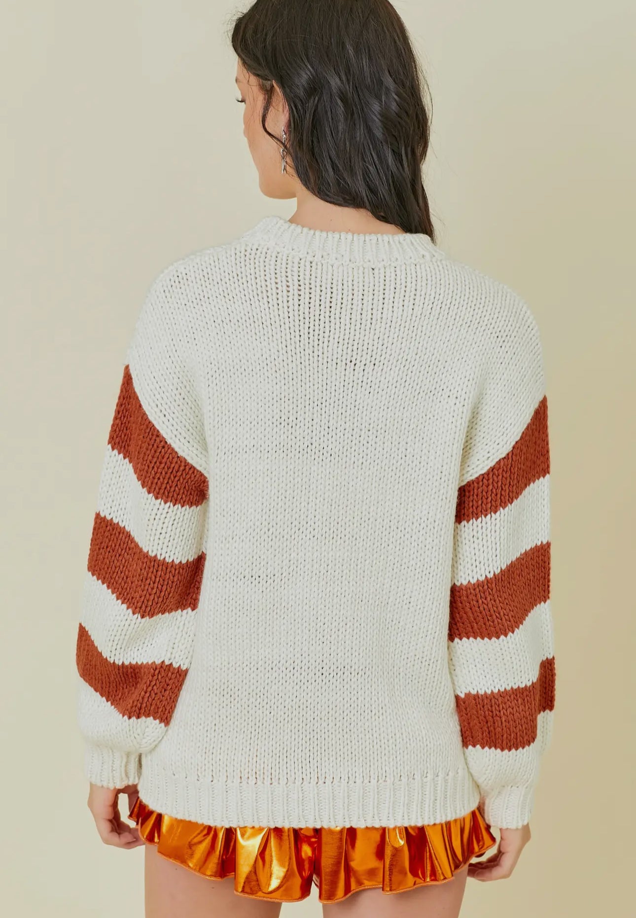 Pretty in Pumpkin Knit Sweater