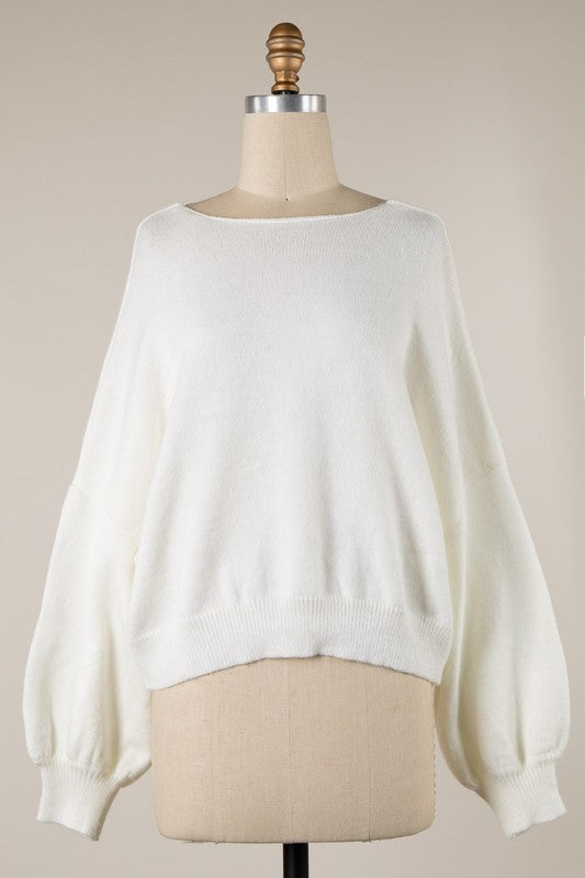 Evie Reversible Cropped Knit Sweater