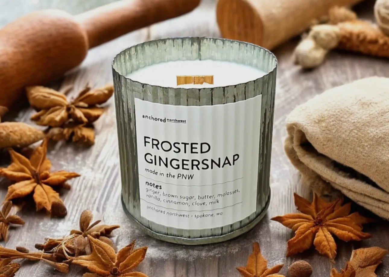 Frosted Gingersnap Hand-Poured Candle