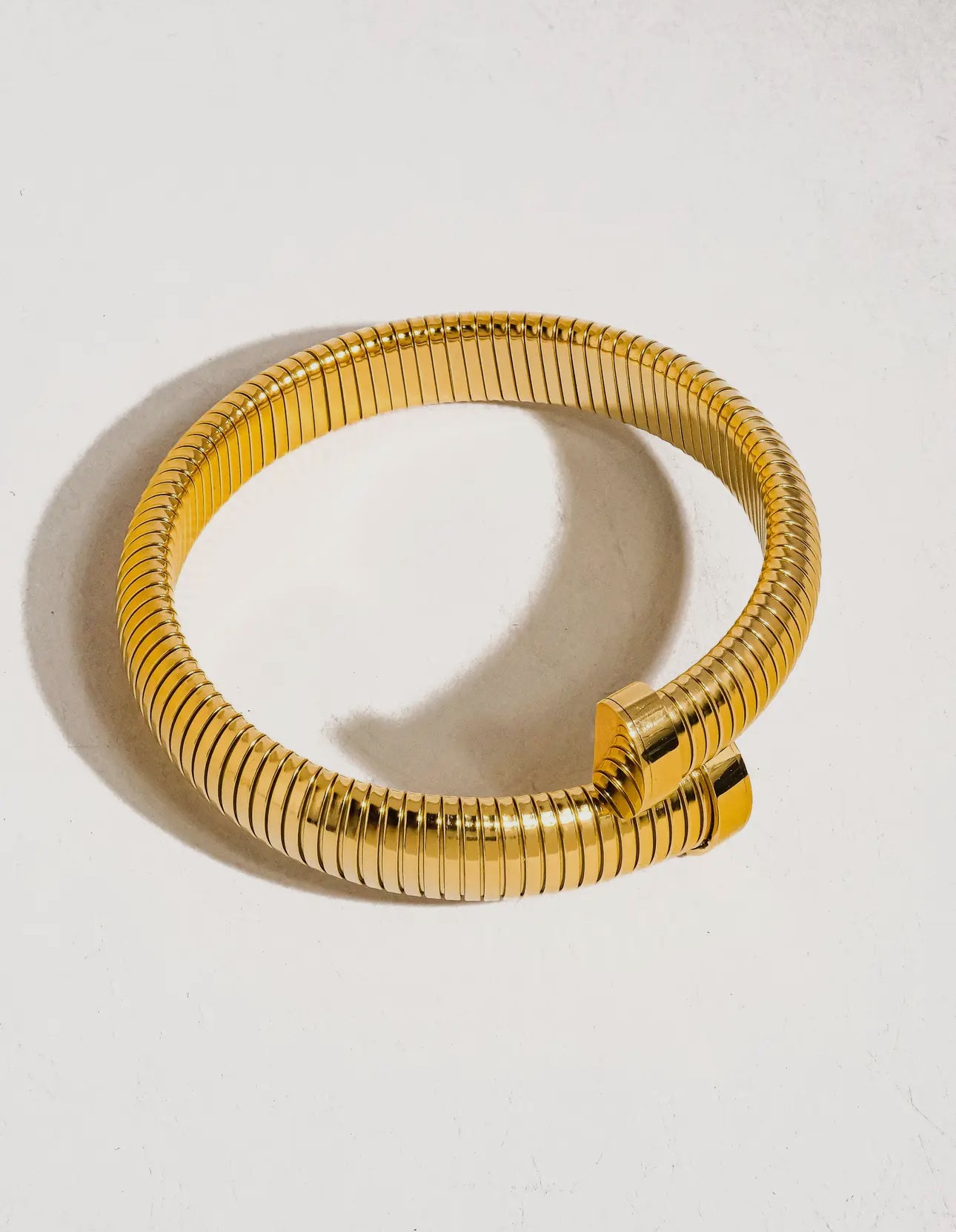 Deb Bold Snake Bangle - Non-Tarnish