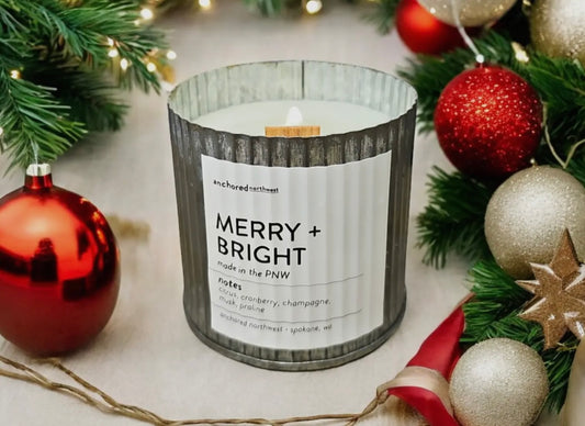 Merry + Bright Hand-Poured Candle