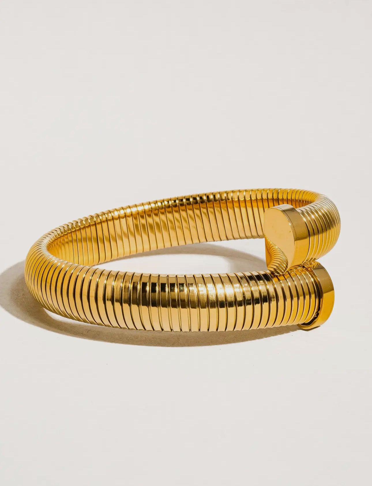 Deb Bold Snake Bangle - Non-Tarnish