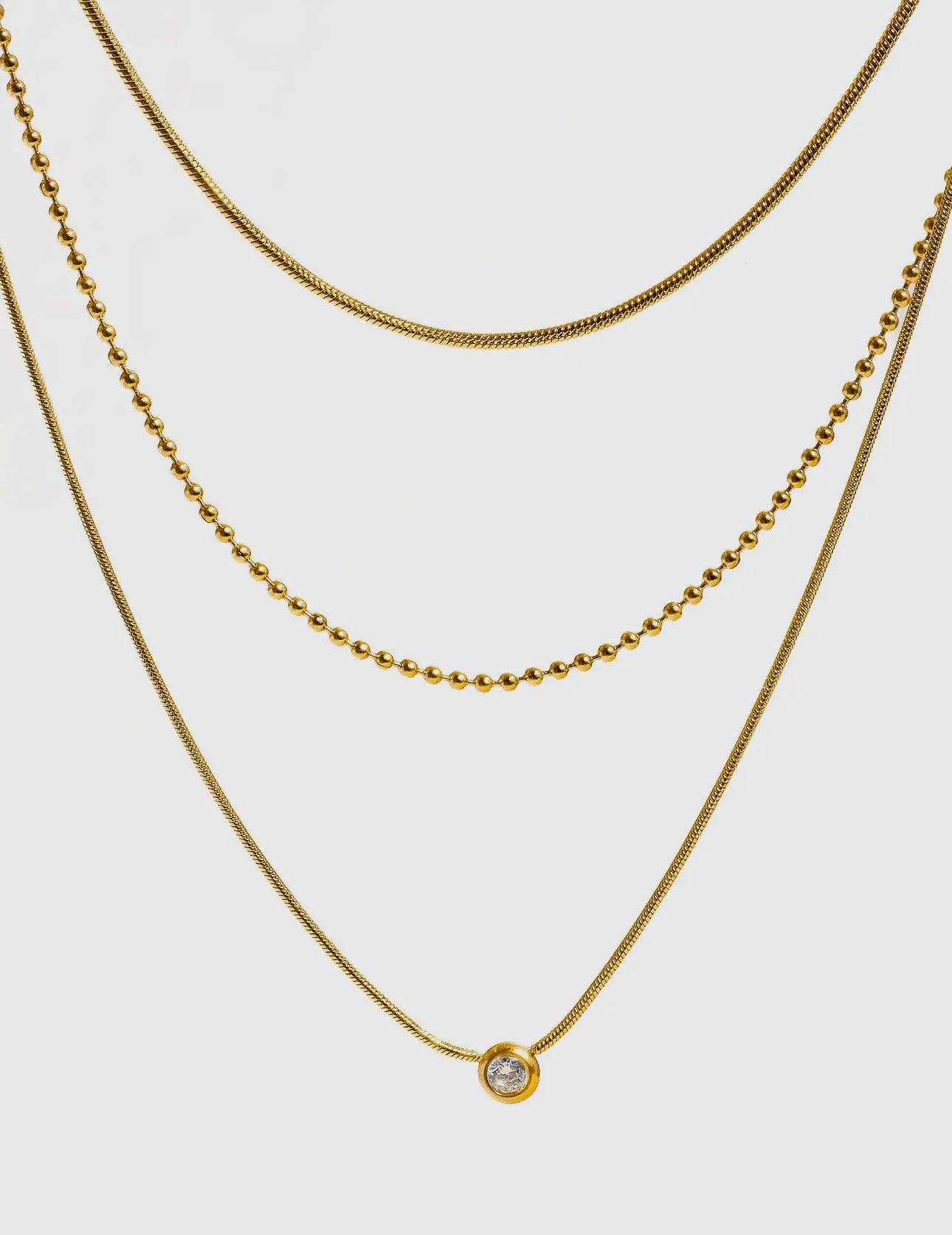 Paulette Layered Necklace - Non-Tarnish