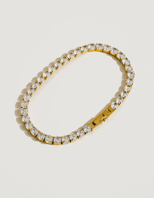 Amy Rhinestone Bracelet - Non-Tarnish