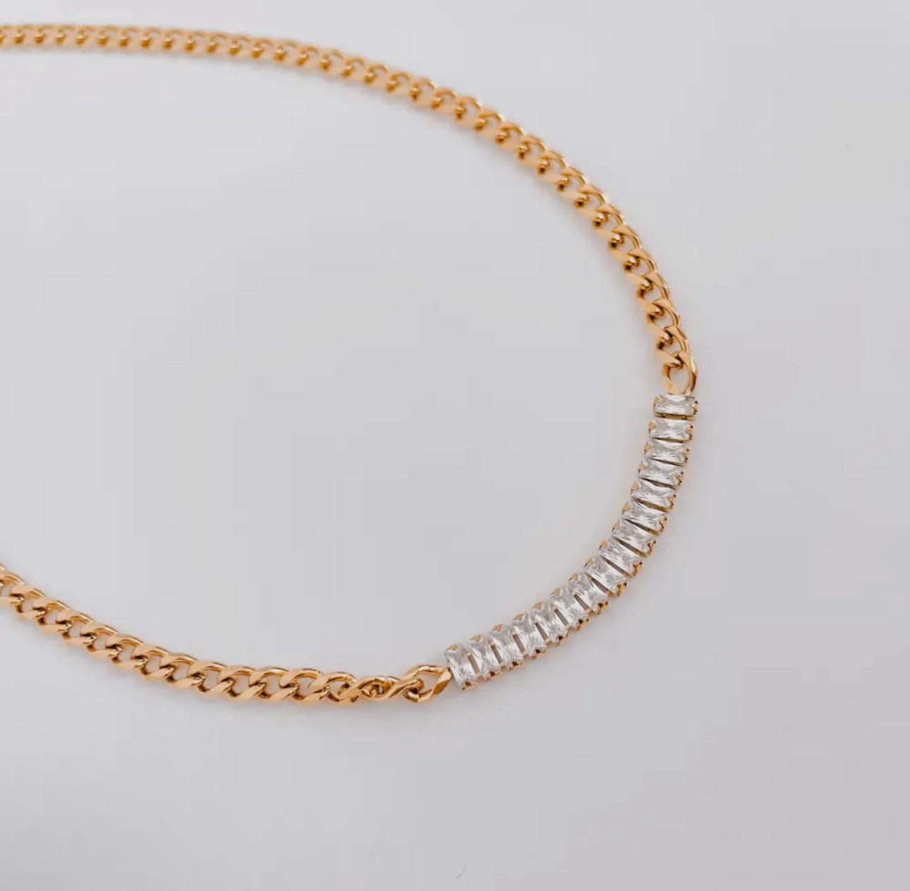 Desi Diamond Chain Necklace-WATERPROOF