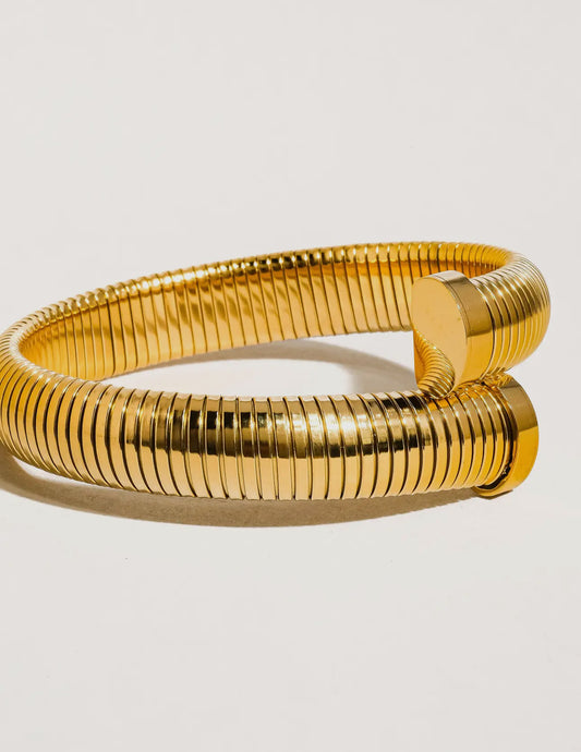 Deb Bold Snake Bangle - Non-Tarnish