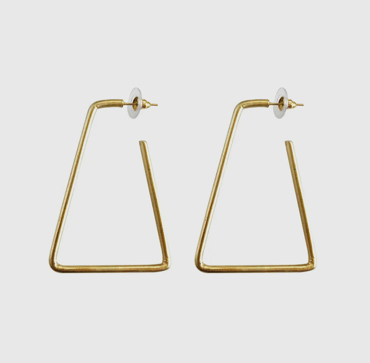 Isosceles Hoop Earrings - Gold