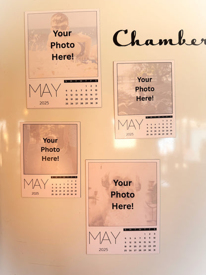 Custom Magnetic Calendar with Personalized Photos
