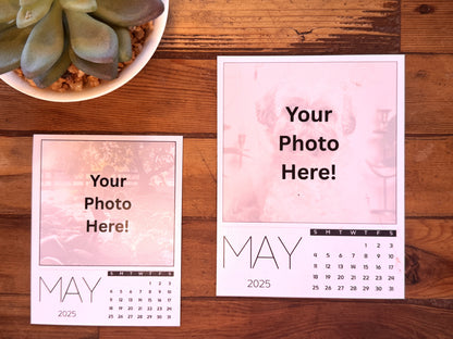 Custom Magnetic Calendar with Personalized Photos