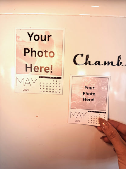 Custom Magnetic Calendar with Personalized Photos