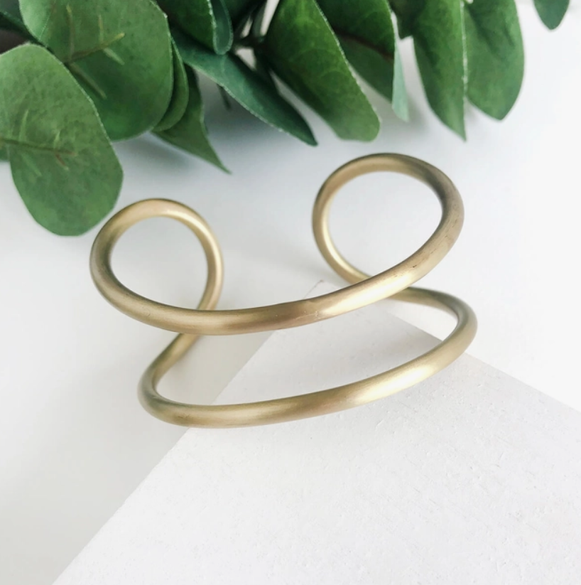 Parallel Fluid Cuff - Gold