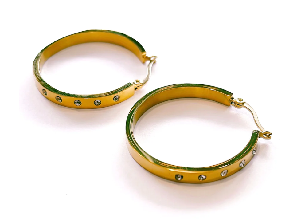 Cori Hoop Earrings - Water Resistant