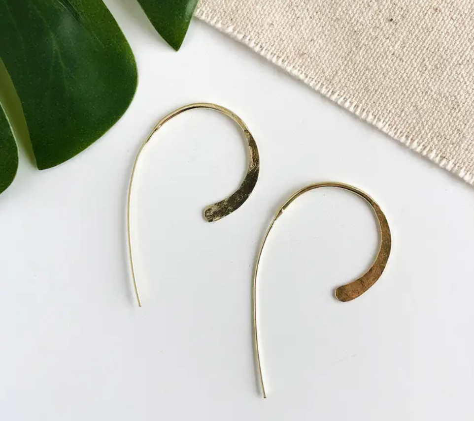 Oblique Earrings - Gold